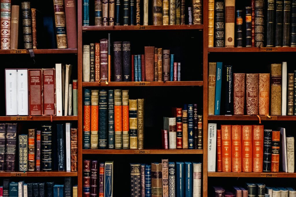 Library books