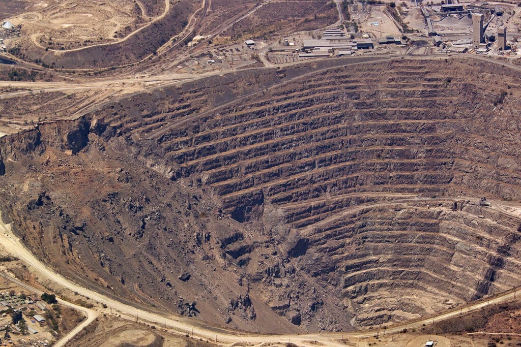 A large precious metal mine